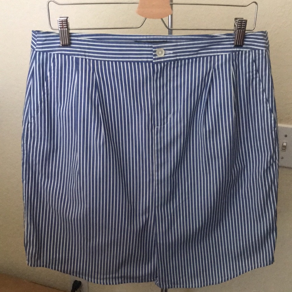 Banana Republic Striped Relaxed Pencil Skirt